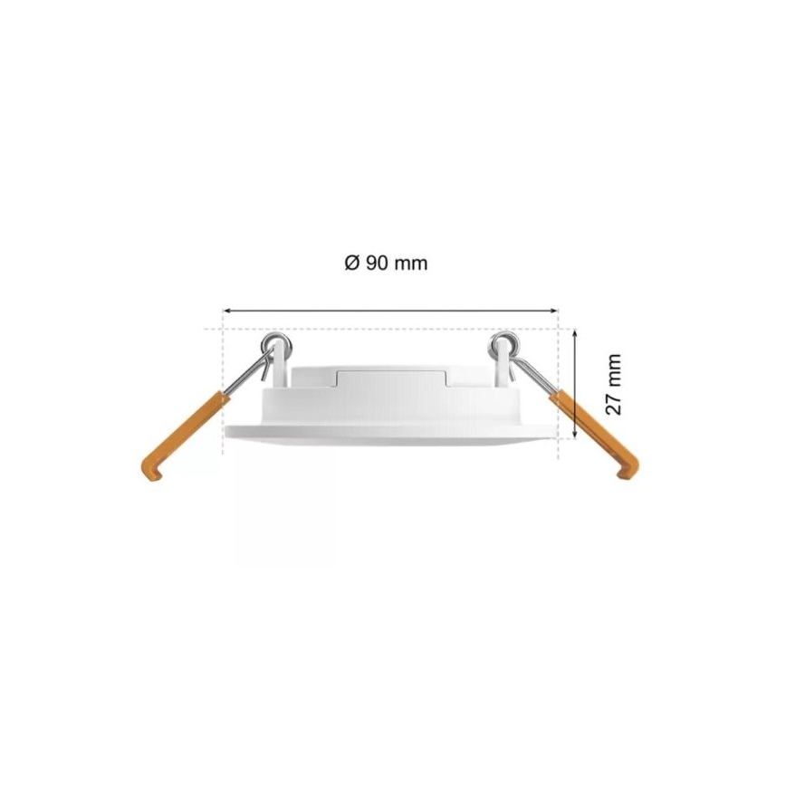 Philips - LED RGBW Aptumšojama vannas istabas piekaramo griestu lampa Hue SLIM LED/8,3W/230V 2000-6500K IP44 balta