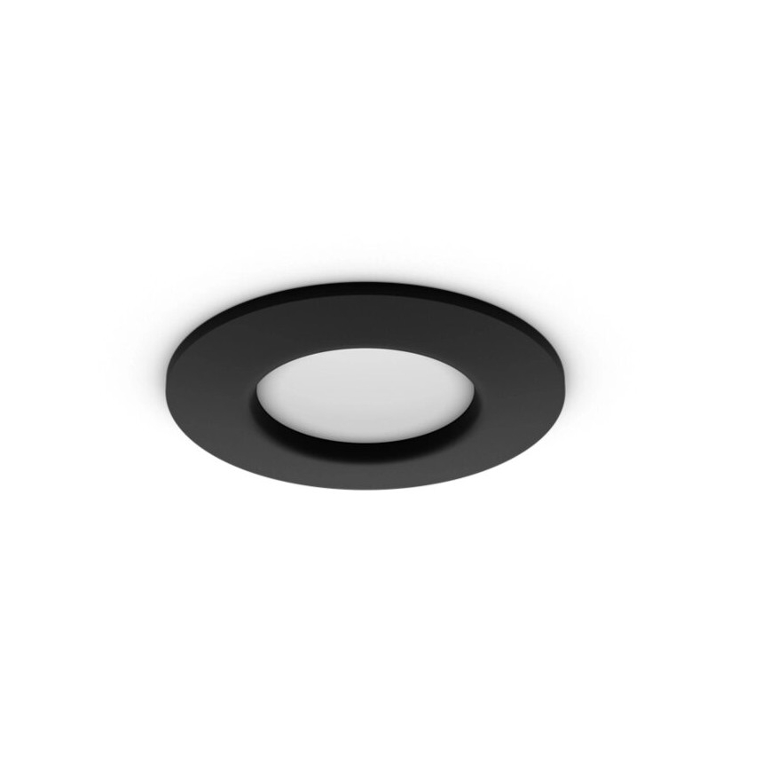 Philips - LED RGBW Aptumšojama vannas istabas piekaramo griestu lampa Hue SLIM LED/8,3W/230V 2000-6500K IP44 melna