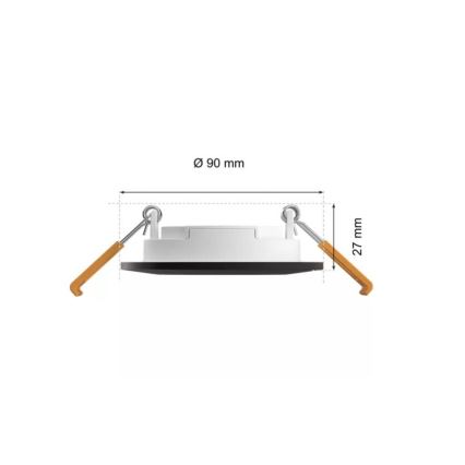 Philips - LED RGBW Aptumšojama vannas istabas piekaramo griestu lampa Hue SLIM LED/8,3W/230V 2000-6500K IP44 melna