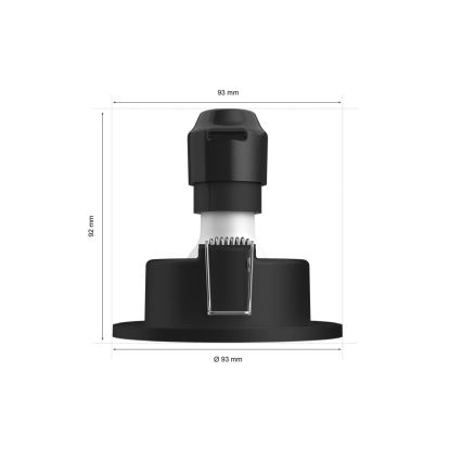 Philips - LED RGBW Aptumšojama vannas istabas piekaramo griestu lampa Hue XAMENTO 1xGU10/4,2W/230V 2000-6500K IP44