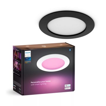 Philips - LED RGBW Aptumšojama vannas istabas piekaramo griestu lampa Hue SLIM LED/12W/230V IP44 2200-6500K