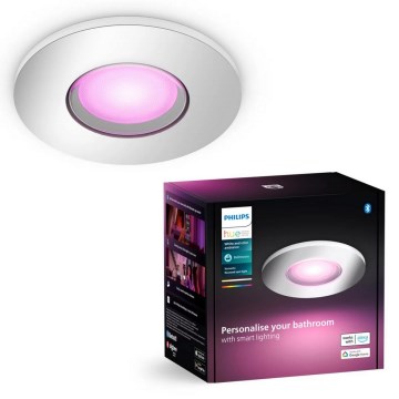Philips - LED RGBW Aptumšojama vannas istabas piekaramo griestu lampa Hue XAMENTO 1xGU10/4,2W/230V 2000-6500K IP44