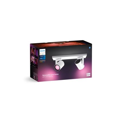 Philips - LED RGBW Aptumšojams starmetis Hue ARGENTA 2xGU10/4,2W/230V 2000-6500K
