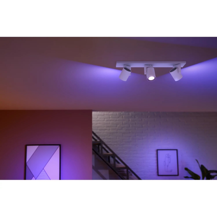 Philips - LED RGBW Aptumšojams starmetis Hue ARGENTA 3xGU10/4,2W/230V 2000-6500K