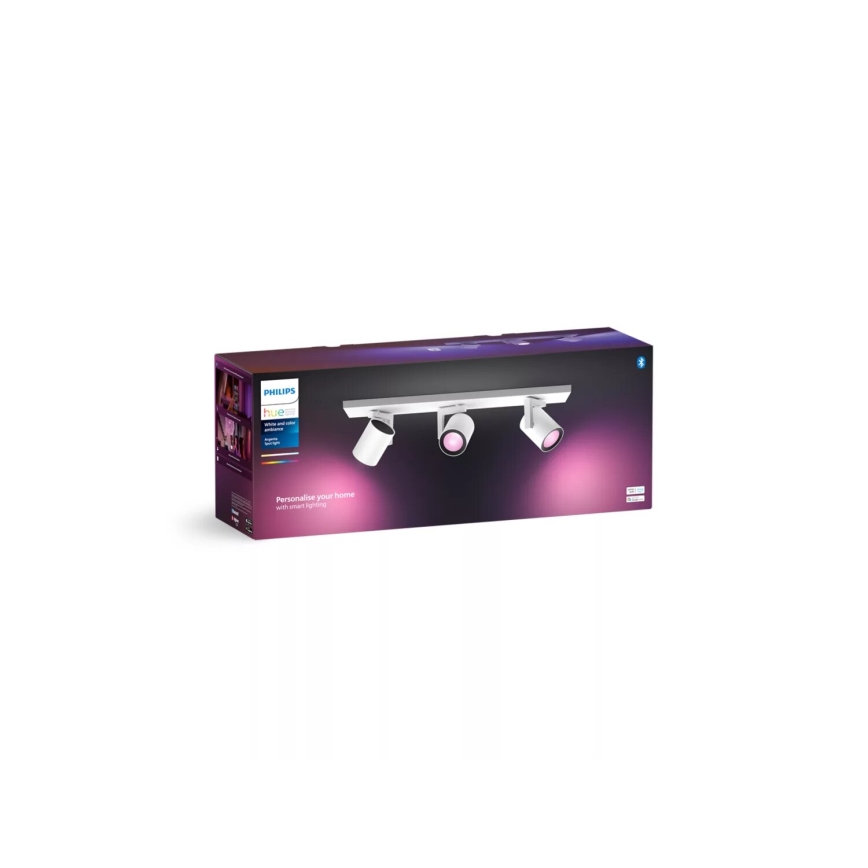 Philips - LED RGBW Aptumšojams starmetis Hue ARGENTA 3xGU10/4,2W/230V 2000-6500K