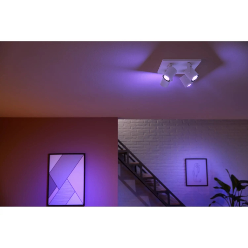 Philips - LED RGBW Aptumšojams starmetis Hue ARGENTA 4xGU10/4,2W/230V 2000-6500K