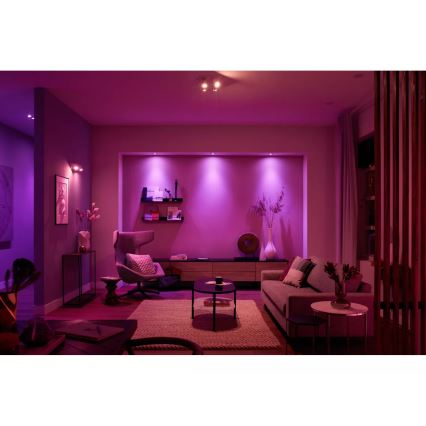 Philips - LED RGBW Aptumšojams starmetis Hue ARGENTA 4xGU10/4,2W/230V 2000-6500K