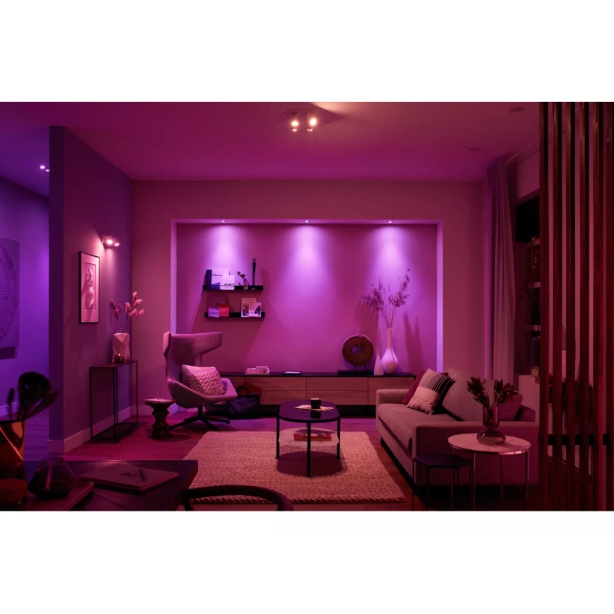 Philips - LED RGBW Aptumšojams starmetis Hue ARGENTA 4xGU10/4,2W/230V 2000-6500K