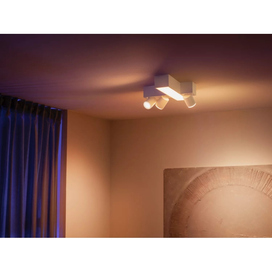 Philips - LED RGBW Aptumšojams starmetis Hue CENTRIS 3xGU10/4,2W/230V + LED/11W 2000-6500K