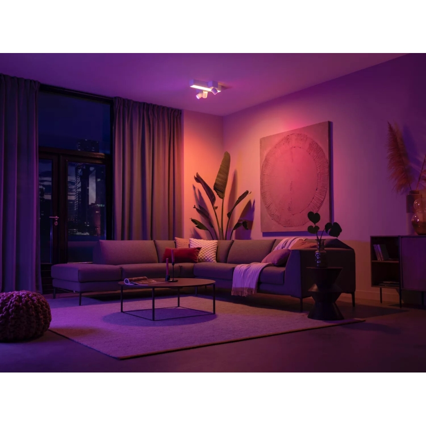 Philips - LED RGBW Aptumšojams starmetis Hue CENTRIS 3xGU10/4,2W/230V + LED/11W 2000-6500K