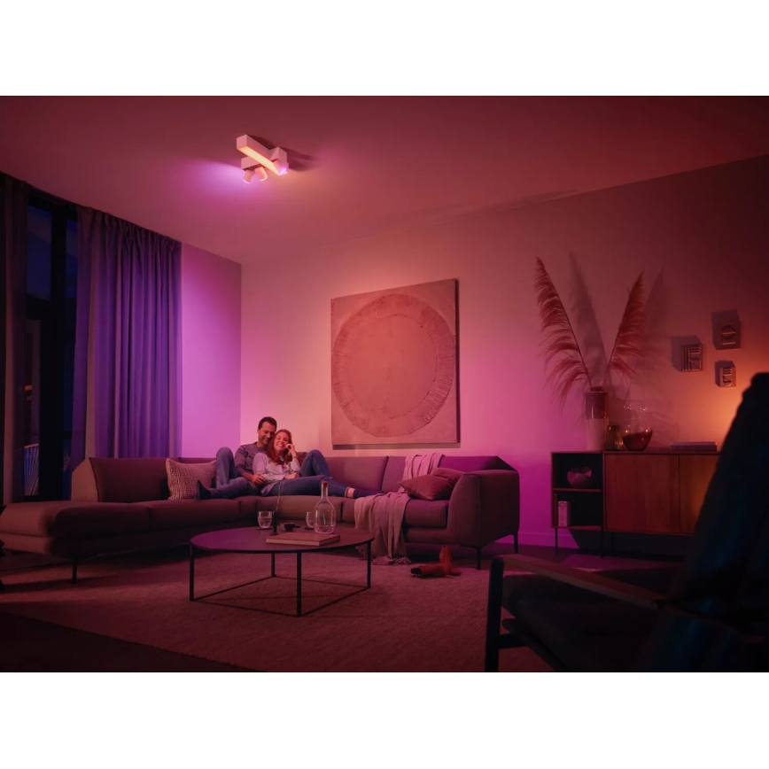 Philips - LED RGBW Aptumšojams starmetis Hue CENTRIS 3xGU10/4,2W/230V + LED/11W 2000-6500K