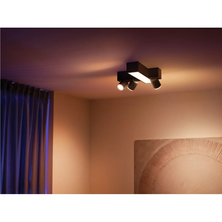 Philips - LED RGBW Aptumšojams starmetis Hue CENTRIS 3xGU10/4,2W/230V + LED/11W 2000-6500K