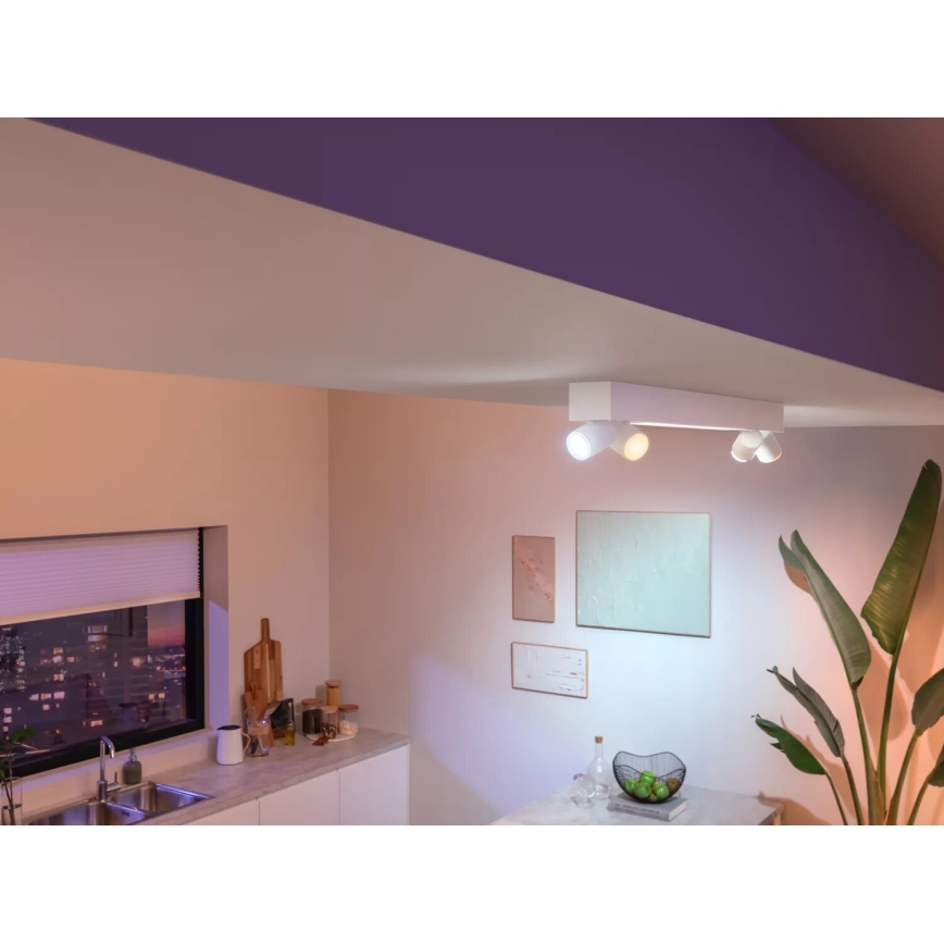 Philips - LED RGBW Aptumšojams starmetis Hue CENTRIS 4xGU10/4,2W/230V + LED/11W 2000-6500K