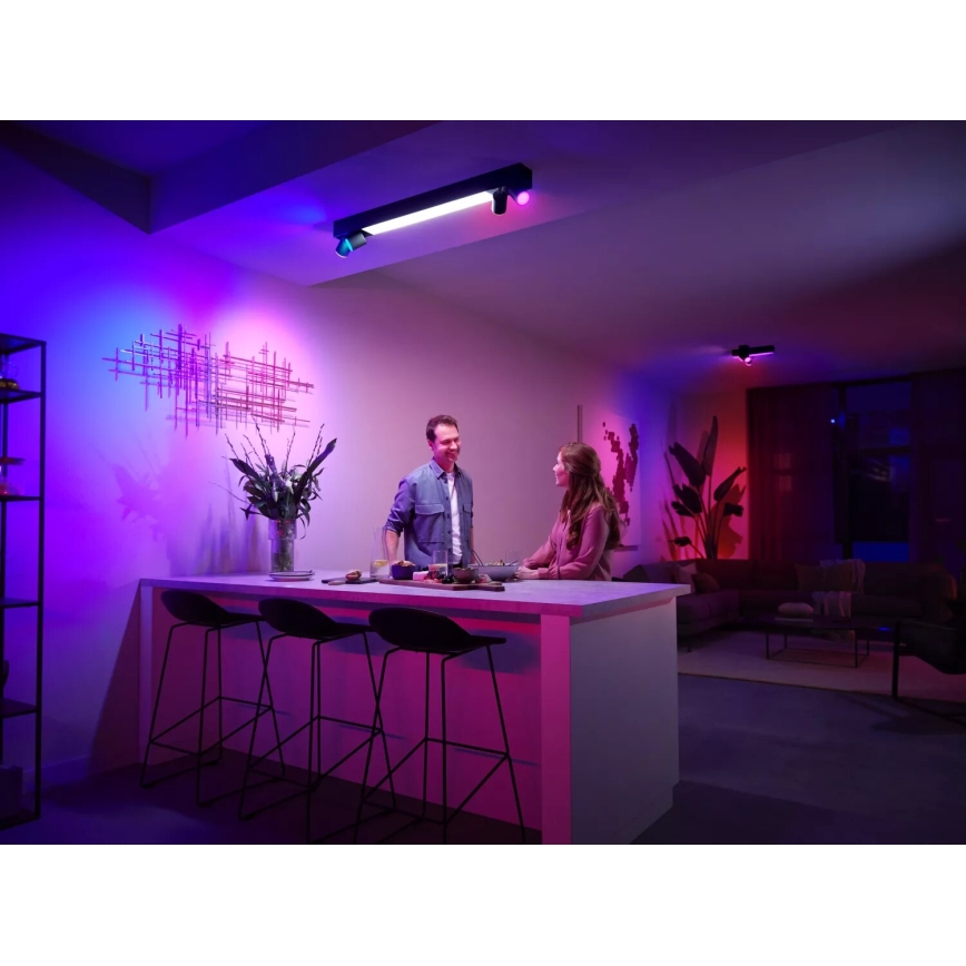 Philips - LED RGBW Aptumšojams starmetis Hue CENTRIS 4xGU10/4,2W/230V + LED/11W 2000-6500K