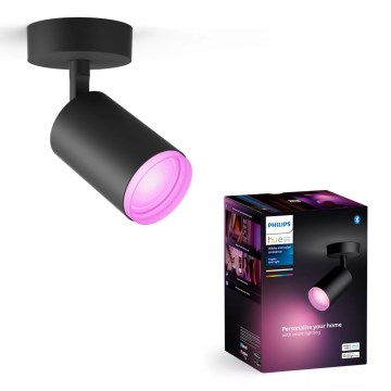 Philips - LED RGBW Aptumšojams starmetis Hue FUGATO 1xGU10/4,2W/230V 2000-6500K melna