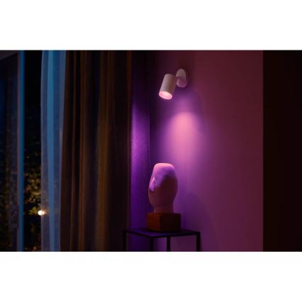 Philips - LED RGBW Aptumšojams starmetis Hue FUGATO 1xGU10/4,2W/230V 2000-6500K balta