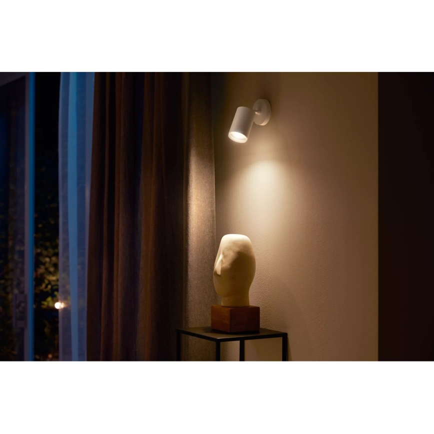 Philips - LED RGBW Aptumšojams starmetis Hue FUGATO 1xGU10/4,2W/230V 2000-6500K balta