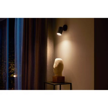 Philips - LED RGBW Aptumšojams starmetis Hue FUGATO 1xGU10/4,2W/230V 2000-6500K melna