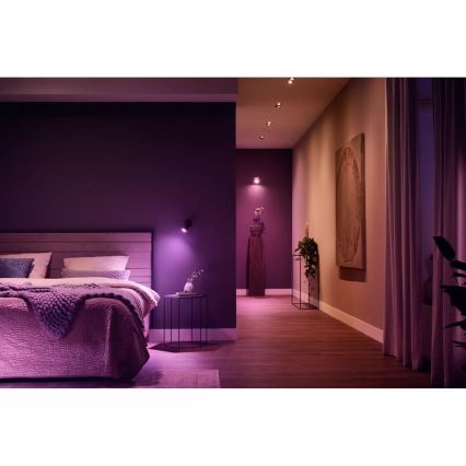 Philips - LED RGBW Aptumšojams starmetis Hue FUGATO 1xGU10/4,2W/230V 2000-6500K melna