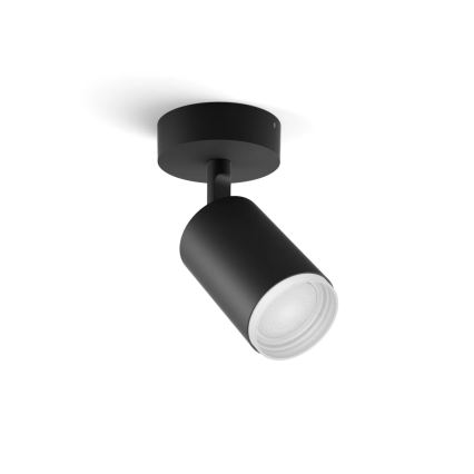 Philips - LED RGBW Aptumšojams starmetis Hue FUGATO 1xGU10/4,2W/230V 2000-6500K melna