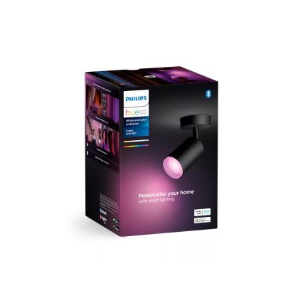 Philips - LED RGBW Aptumšojams starmetis Hue FUGATO 1xGU10/4,2W/230V 2000-6500K melna