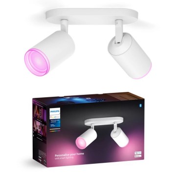 Philips - LED RGBW Aptumšojams starmetis Hue FUGATO 2xGU10/4,2W/230V 2000-6500K balta
