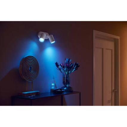 Philips - LED RGBW Aptumšojams starmetis Hue FUGATO 2xGU10/4,2W/230V 2000-6500K balta