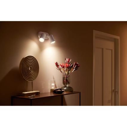 Philips - LED RGBW Aptumšojams starmetis Hue FUGATO 2xGU10/4,2W/230V 2000-6500K balta
