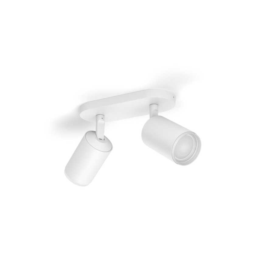 Philips - LED RGBW Aptumšojams starmetis Hue FUGATO 2xGU10/4,2W/230V 2000-6500K balta