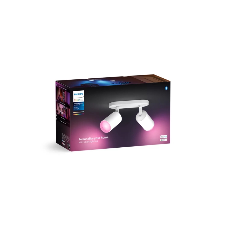 Philips - LED RGBW Aptumšojams starmetis Hue FUGATO 2xGU10/4,2W/230V 2000-6500K balta