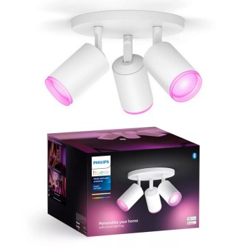 Philips - LED RGBW Aptumšojams starmetis Hue FUGATO 3xGU10/4,2W/230V 2000-6500K balta