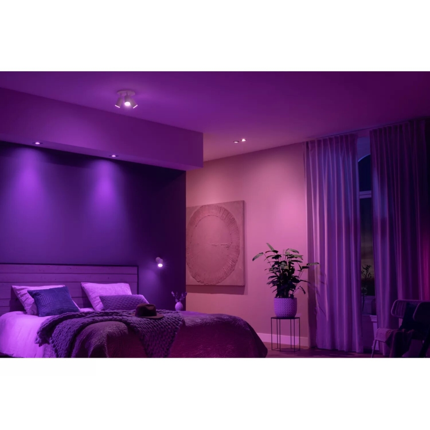 Philips - LED RGBW Aptumšojams starmetis Hue FUGATO 3xGU10/4,2W/230V 2000-6500K balta