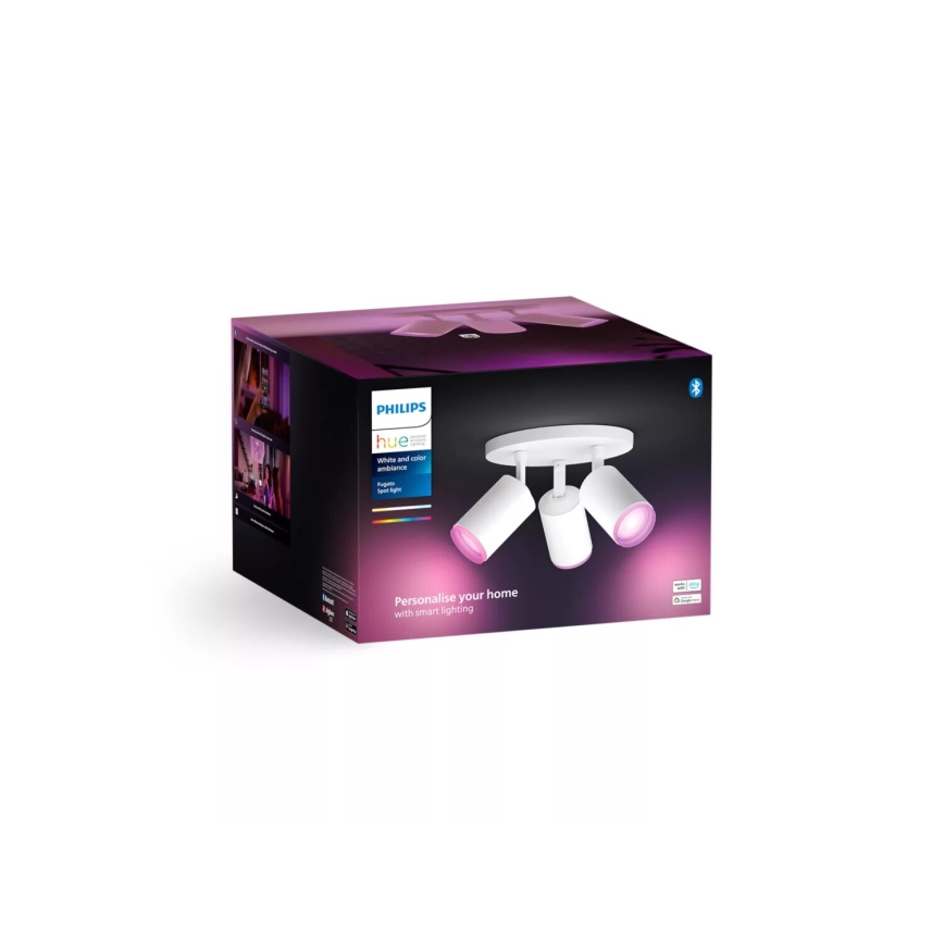 Philips - LED RGBW Aptumšojams starmetis Hue FUGATO 3xGU10/4,2W/230V 2000-6500K balta