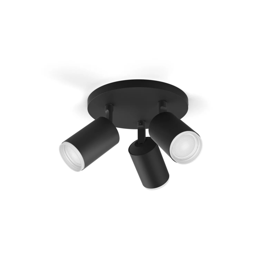 Philips - LED RGBW Aptumšojams starmetis Hue FUGATO 3xGU10/4,2W/230V 2000-6500K melna