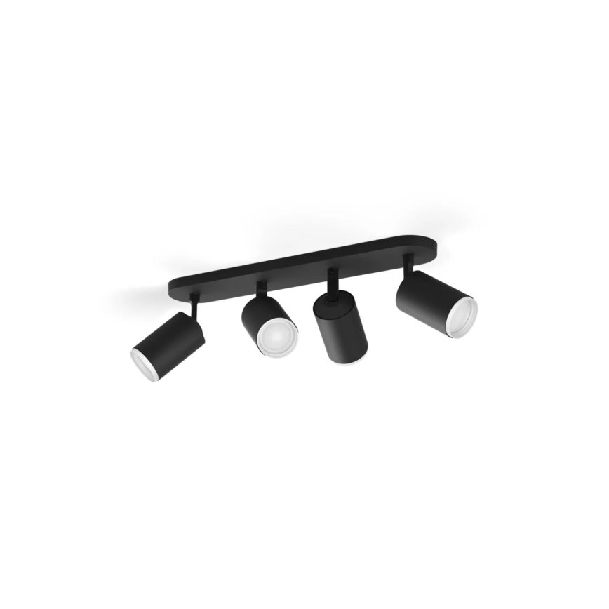 Philips - LED RGBW Aptumšojams starmetis Hue FUGATO 4xGU10/4,2W/230V 2000-6500K melna