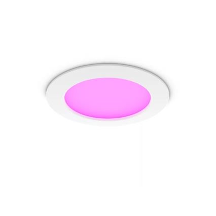Philips - LED RGBW dimējams vannas istabas iebūvējamais gaismeklis Hue SLIM LED/12W/230V 1000-20000K balts IP44