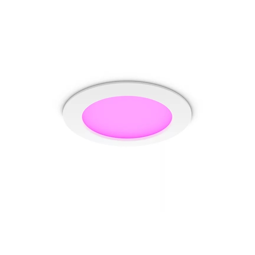 Philips - LED RGBW dimējams vannas istabas iebūvējamais gaismeklis Hue SLIM LED/12W/230V 1000-20000K balts IP44
