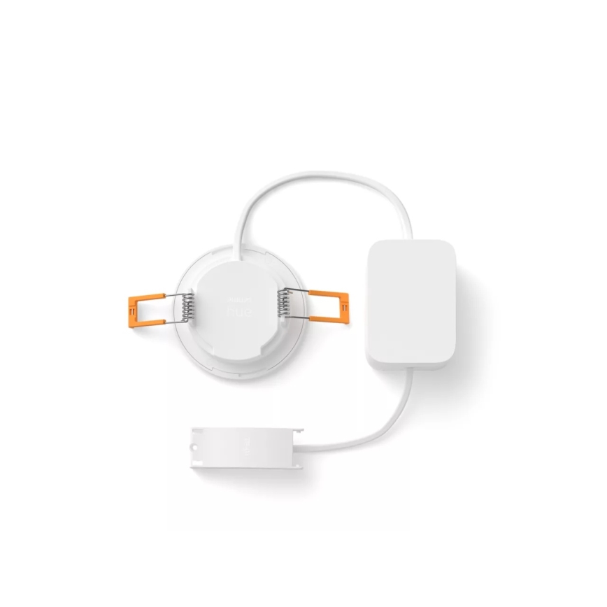 Philips - Hue SLIM LED RGBW vannas istabas iebūvējamais griestu gaismeklis ar regulējamu spilgtumu LED/8,3W/230V 1000-20000K balts IP44