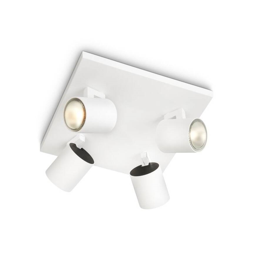 Philips - LED RGBW dimmējams virziena gaismeklis RUNNER 4xGU10/6,5W/230V 2700-6500K balts
