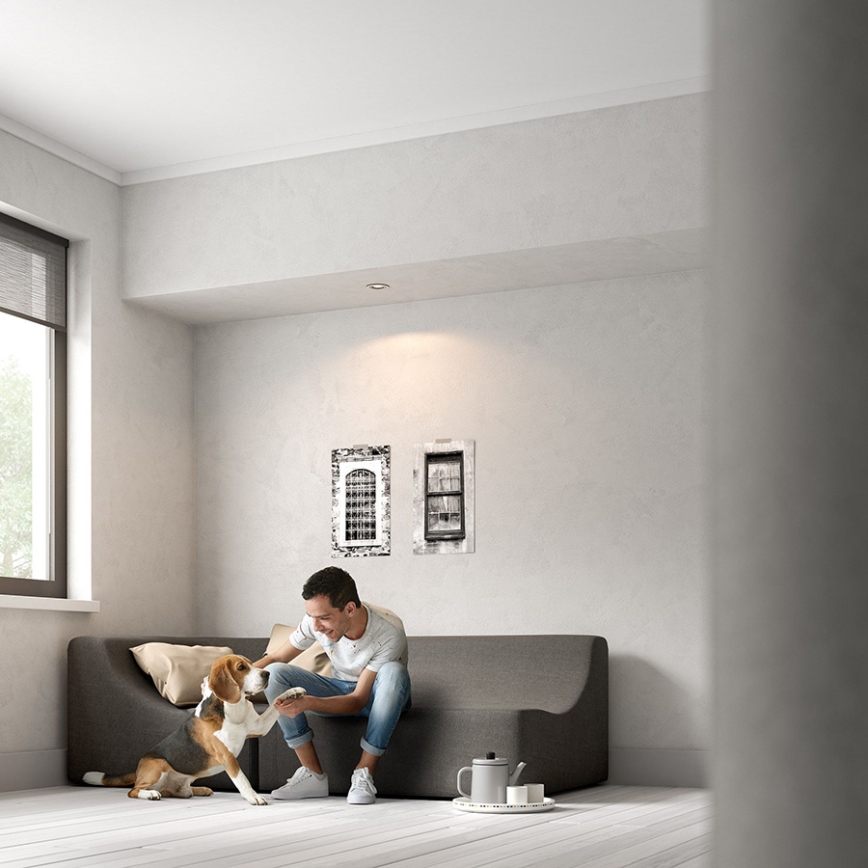 Philips - LED RGBW dimējams iebūvējamais griestu gaismeklis DONEGAL 1xGU10/4,8W/230V + tālvadības pults
