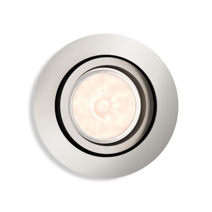 Philips - LED RGBW dimējams iebūvējamais griestu gaismeklis DONEGAL 1xGU10/4,8W/230V + tālvadības pults
