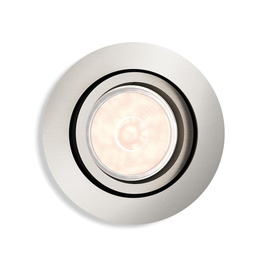 Philips - LED RGBW dimējams iebūvējamais griestu gaismeklis DONEGAL 1xGU10/4,8W/230V + tālvadības pults