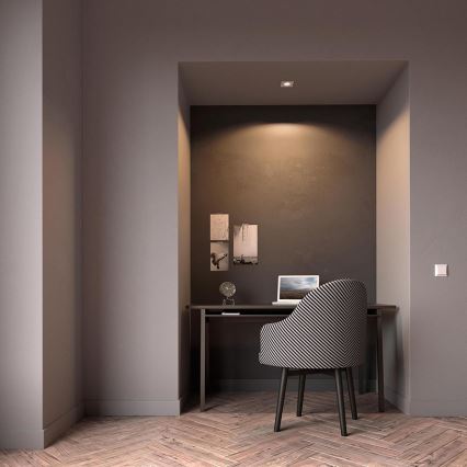 Philips - LED RGBW ar regulējamu spilgtumu iebūvējamais griestu gaismeklis DONEGAL 1xGU10/4,8W/230V + tālvadības pults