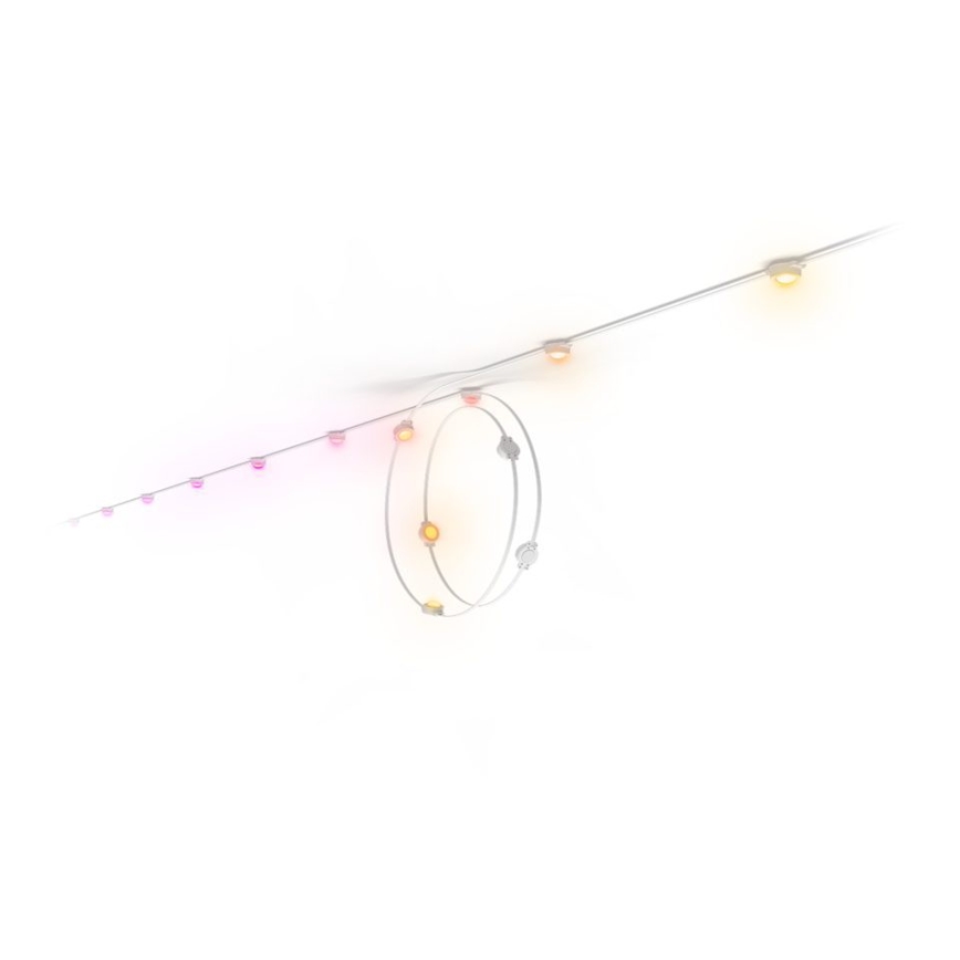 Philips - LED RGBW Pagarināma Dimējama Āra Virtene Hue FESTAVIA 16xLED 9m 1000-20000K IP65