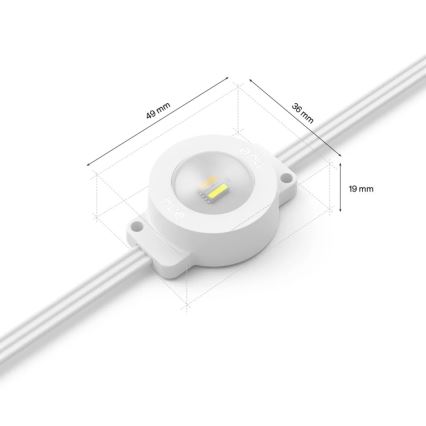 Philips - LED RGBW Pagarināma Dimējama Āra Virtene Hue FESTAVIA 16xLED 9m 1000-20000K IP65