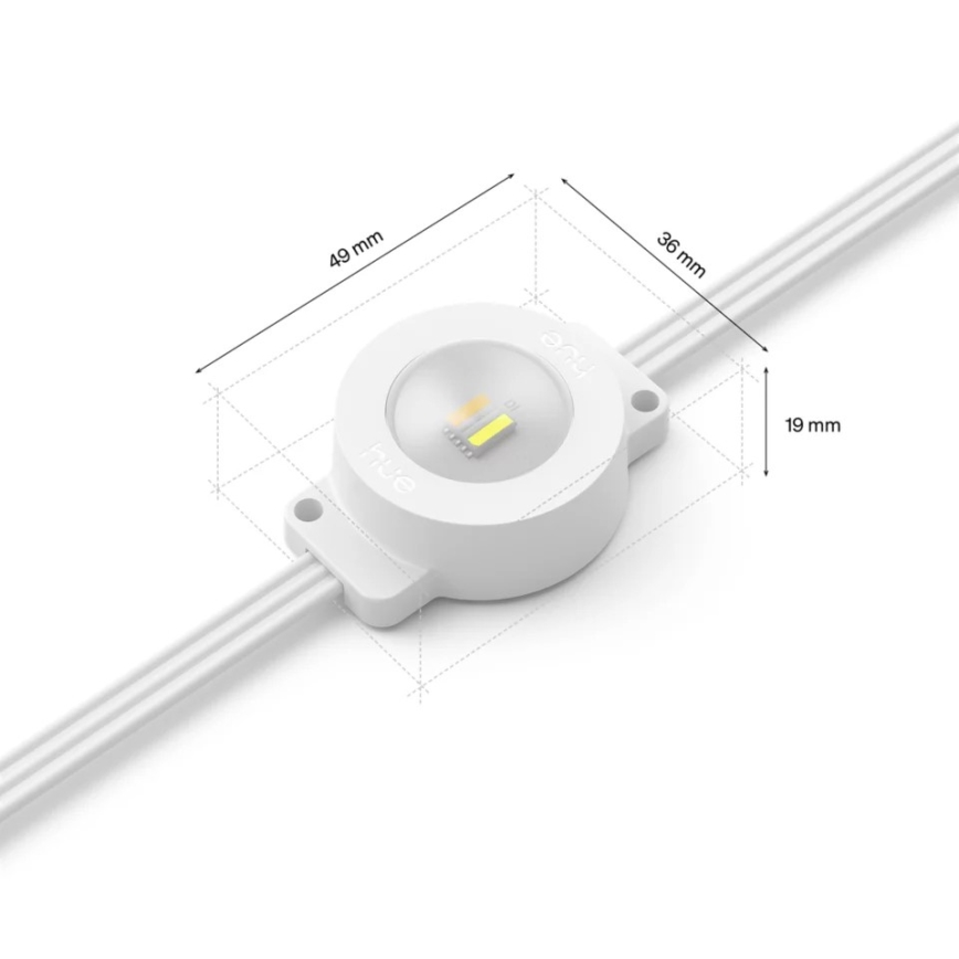 Philips - LED RGBW Pagarināma Dimējama Āra Virtene Hue FESTAVIA 16xLED 9m 1000-20000K IP65