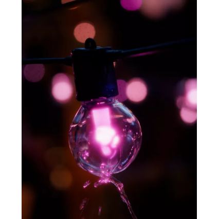 Philips - LED RGBW pagarināma, aptumšojama āra virtene Hue FESTAVIA 30xLED 21m IP65