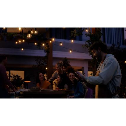 Philips - LED RGBW paplašināma, regulējama āra gaismas virtene Hue FESTAVIA 20xLED 14m IP65