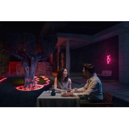 Philips - LED RGBW aptumšojama āra lente Hue NEON 5m LED/30W/230V 2200-6500K IP67 + kustību sensors
