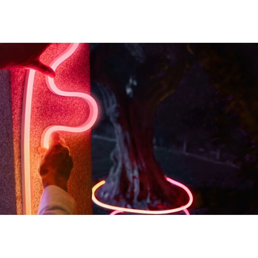 Philips - LED RGBW aptumšojama āra lente Hue NEON 5m LED/30W/230V 2200-6500K IP67 + kustību sensors